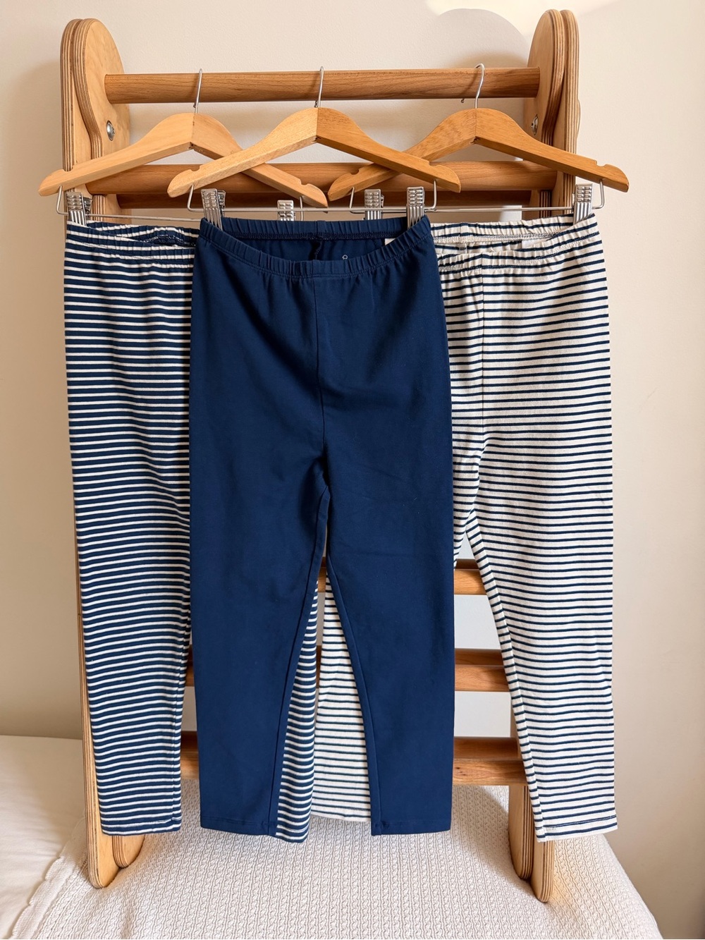 Bundle of 3 Hanna Andersson Leggings Sz 5T Organic Cotton VGUC